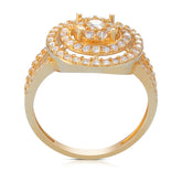 טבעת זהב צהוב וזרקונים 21R735